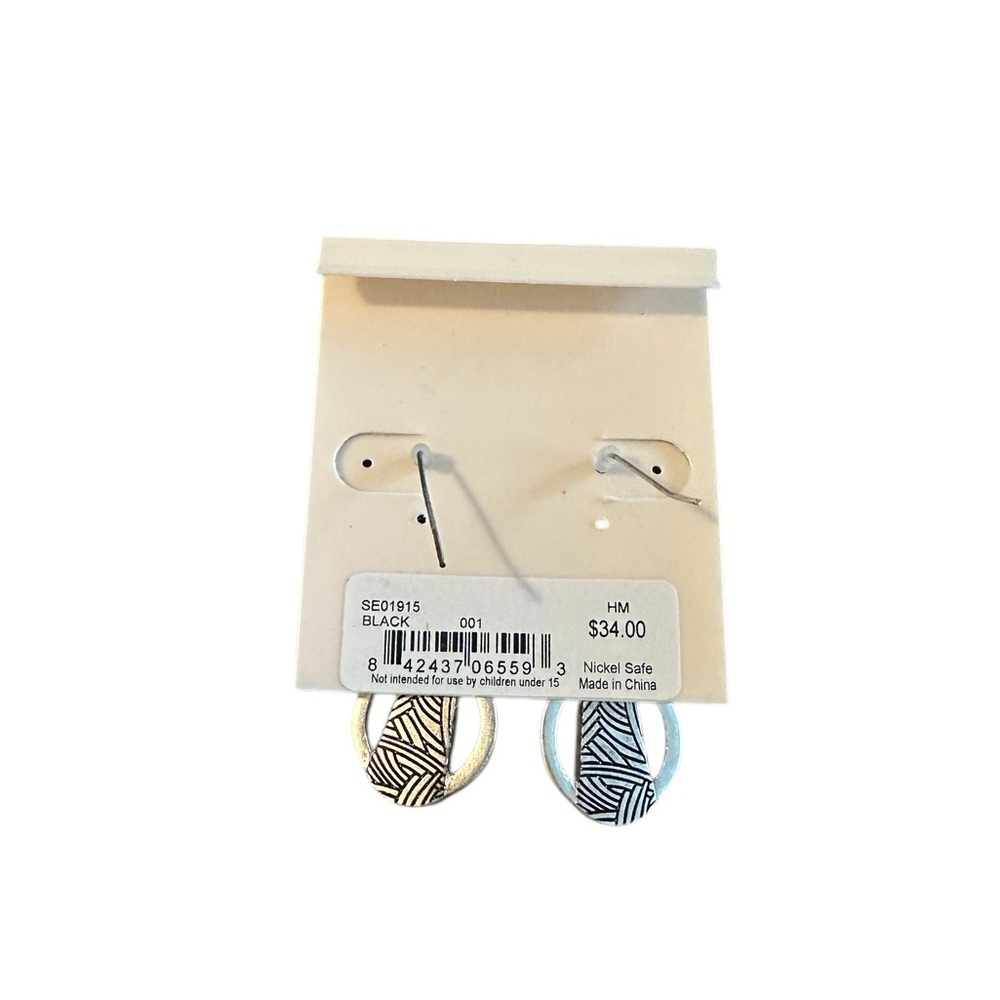 The Sak Black and Silver Earrings - Picture 2 of 2